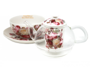 TEA FOR ONE RÓŻE W OZDOBNYM PUDEŁKU