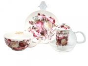 TEA FOR ONE RÓŻE W OZDOBNYM PUDEŁKU