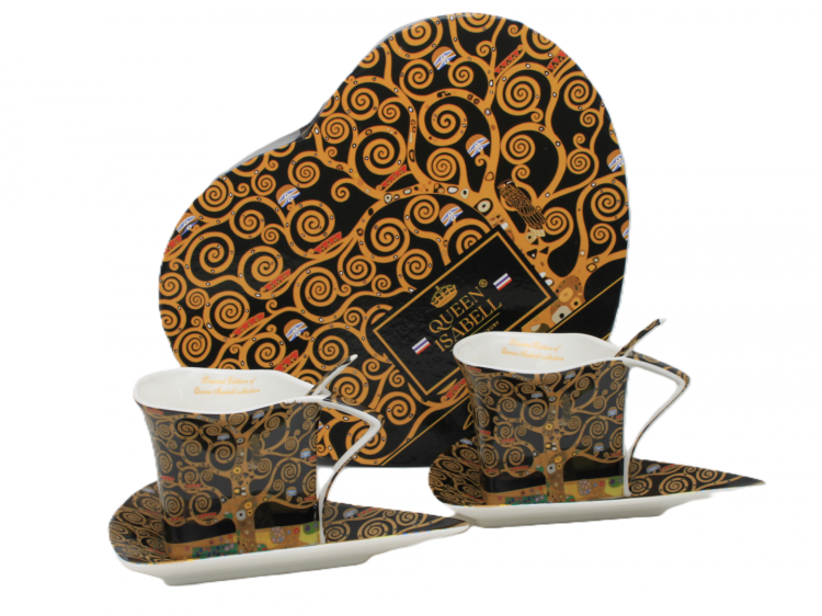 KOMPLET DWIE FILIŻANKI G. KLIMT DRZEWO ŻYCIA 180ML