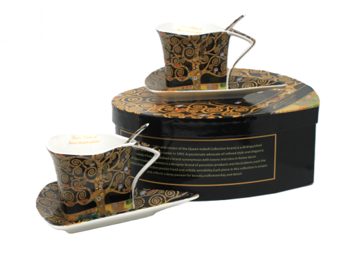 KOMPLET DWIE FILIŻANKI G. KLIMT DRZEWO ŻYCIA 180ML