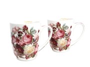 KOMPLET DWA KUBKI W RÓŻE 400ML