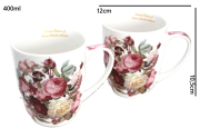 KOMPLET DWA KUBKI W RÓŻE 400ML