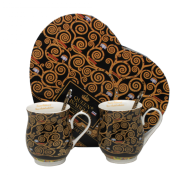 KOMPLET DWA KUBKI G. KLIMT DRZEWO ŻYCIA 350ML