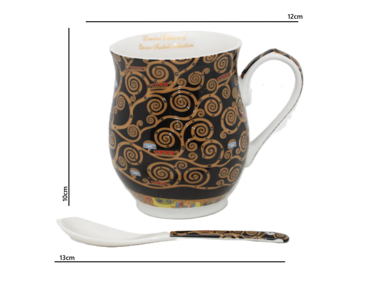 KOMPLET DWA KUBKI G. KLIMT DRZEWO ŻYCIA 350ML