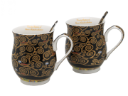 KOMPLET DWA KUBKI G. KLIMT DRZEWO ŻYCIA 350ML