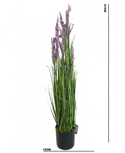 KWIAT SZTUCZNY TRAWA OZDOBNA W DONICZCE 81CM