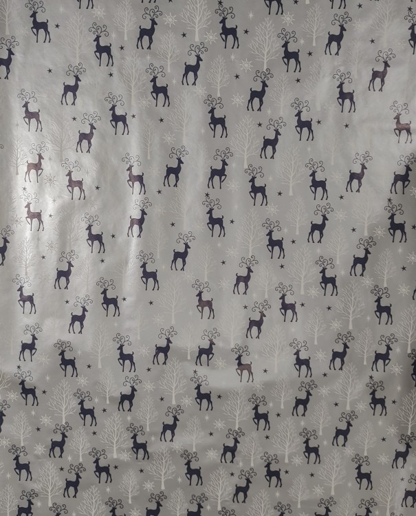 OZDOBNY PAPIER PREZENTOWY ŚWIĄTECZNY RENIFERY 70X600CM