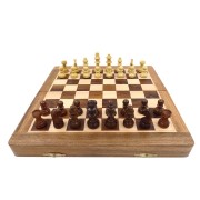 Klasyczne szachy drewniane magnetyczne