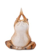 FIGURKA KOT JOGA YOGA MEDYTACJA 12,5x9,5x7