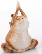 FIGURKA KOT JOGA YOGA MEDYTACJA 12,5x9,5x7