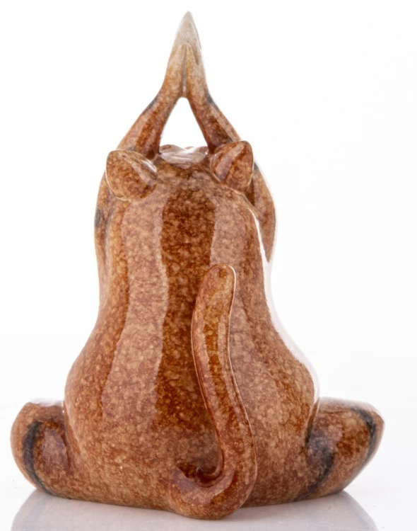 FIGURKA KOT JOGA YOGA MEDYTACJA 12,5x9,5x7