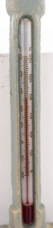 TERMOMETR ŚCIENNY ŻELIWNY ŁOPATA 23CM
