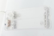 FIGURKA CHOINKA LED SREBRNA 36x29x8CM