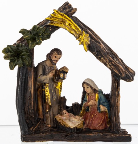 FIGURKA SZOPKA BOŻONARODZENIOWA ŚWIĘTA RODZINA 9CM