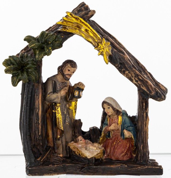 FIGURKA SZOPKA BOŻONARODZENIOWA ŚWIĘTA RODZINA 9CM
