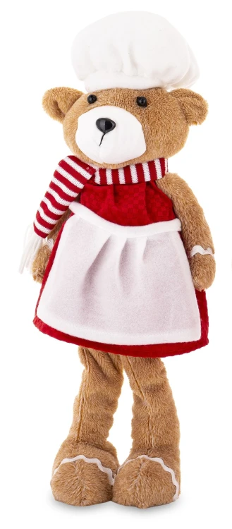 Figurka Miś Boże Narodzenie 49 cm  – dekoracja świąteczna