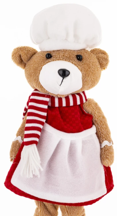 Figurka Miś Boże Narodzenie 49 cm  – dekoracja świąteczna