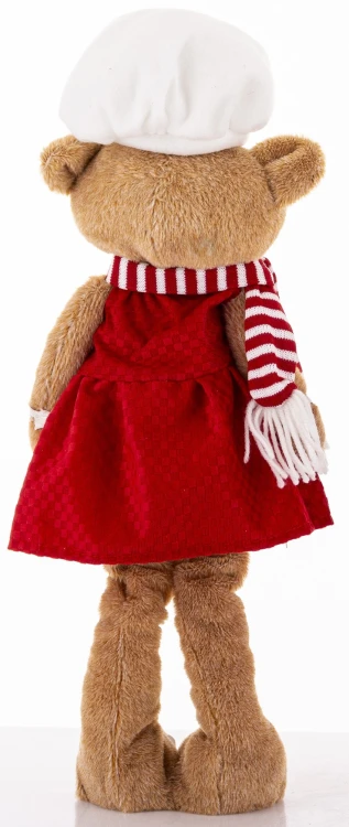 Figurka Miś Boże Narodzenie 49 cm  – dekoracja świąteczna