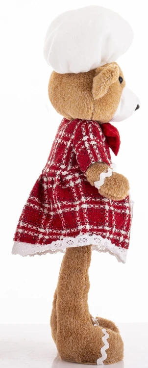 Figurka Miś Boże Narodzenie 49 cm  – dekoracja świąteczna
