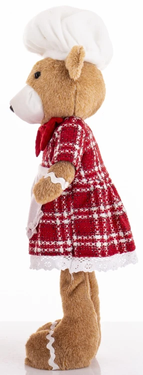 Figurka Miś Boże Narodzenie 49 cm  – dekoracja świąteczna