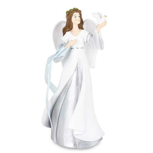 FIGURKA ANIOŁ Z GOŁĘBIEM 23,5CM