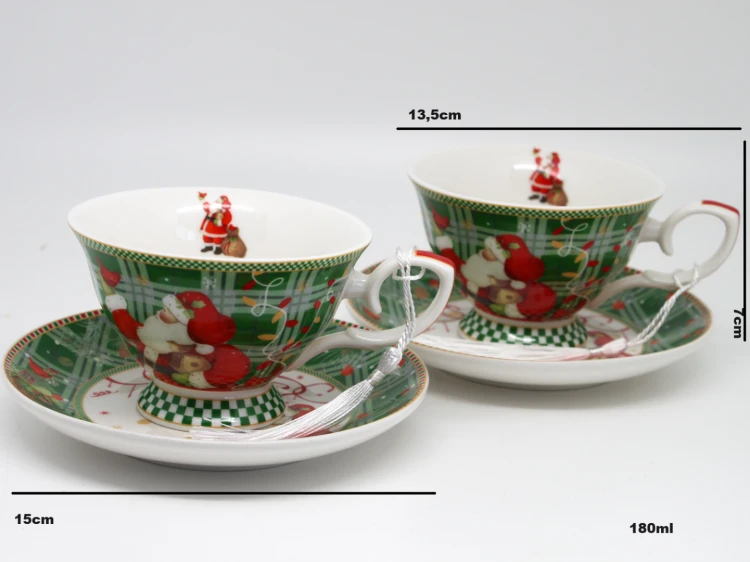 ŚWIĄTECZNY ZESTAW DWÓCH FILIŻANEK 180ML