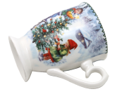 KUBEK ŚWIĄTECZNY W PUDEŁKU ZIMOWY PEJZAŻ 330ML