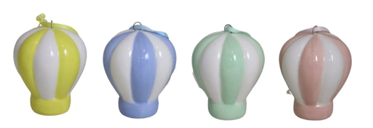 ZAWIESZKA CERAMICZNA BALON MIX KOLORÓW 7CM