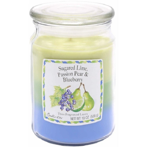 Candle-Lite Scented Candle 3 Layer Lime &amp; Pear &amp; Blueberry