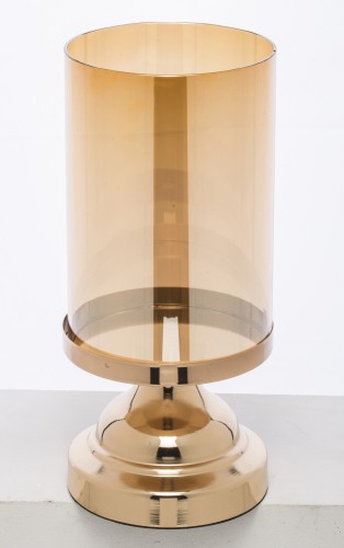 ŚWIECZNIK METAL+SZKŁO 28x12,5x12,5