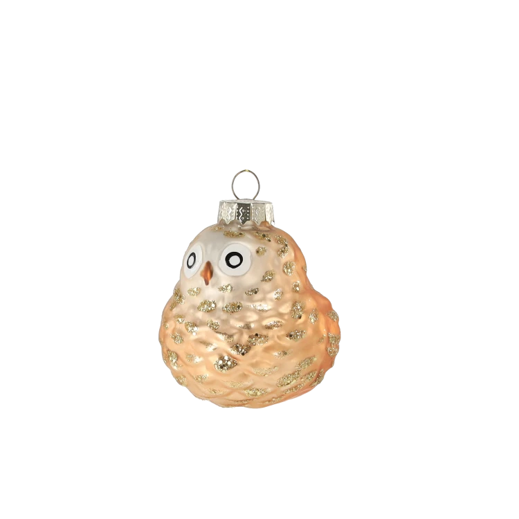 BOMBKA SZKLANA - SÓWKA SOWA 5,7 x 5,6 x 6,6 CM