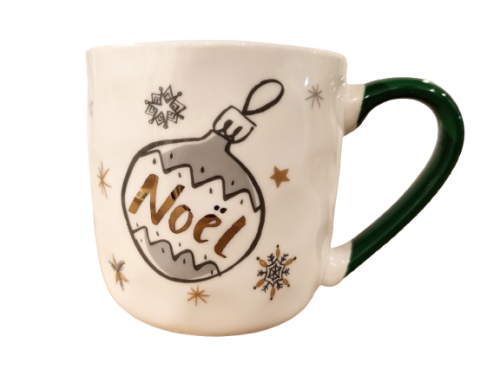 ŚWIĄTECZNY KUBEK PORCELANOWY 320 ML BOMBKA