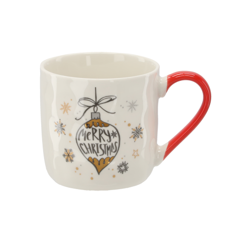 ŚWIĄTECZNY KUBEK PORCELANOWY 320 ML BOMBKA