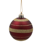 KPL. 20 OZDÓB CHOINKOWYCH BURGUNDOWE 5-10cm