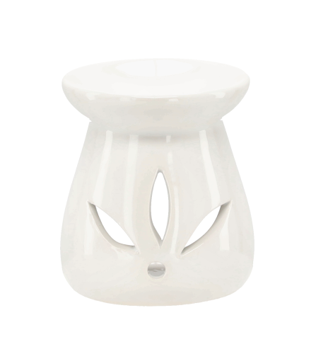 KOMINEK PODGRZEWACZ CERAMICZNY ŁEZKI BIAŁY 8X7CM