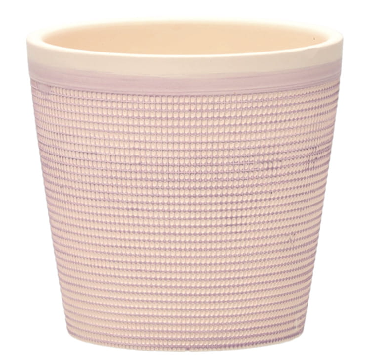 OSŁONKA CERAMICZNA 13.3x13.3x12.8CM RÓŻOWA