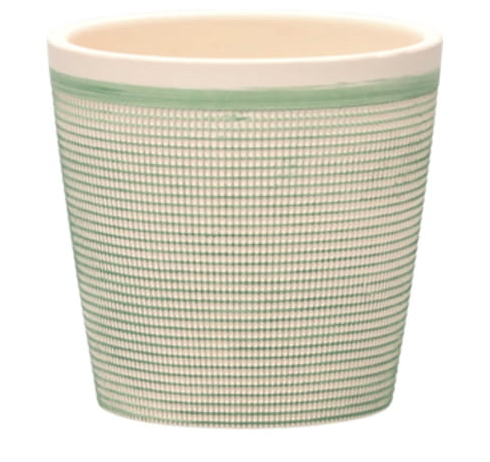 OSŁONKA CERAMICZNA 13.3x13.3x12.8CM ZIELONA
