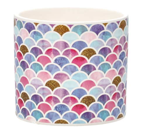 OSŁONKA CERAMICZNA KOLOROWA 12.5x12.5x11.5CM