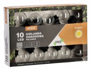 GIRLANDA SOLARNA OGRODOWA DŁ. 2 + 1,8 M RONA 10 LED CIEPŁY BIAŁY
