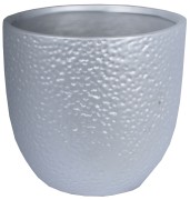 DONICZKA SREBRNA MATOWA DUŻA 17,5X17,5X16CM