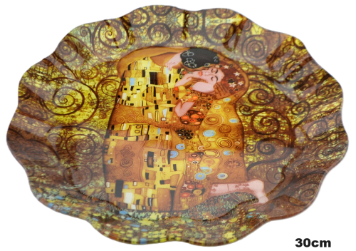 PATERA MISA SZKLANA KLIMT POCAŁUNEK 30X2,5CM