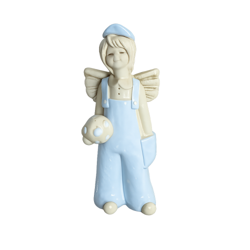 FIGURKA ANIOŁ RĘCZNIE MALOWANY 17CM rękodzieło