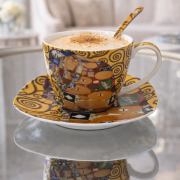 FILIŻANKA ZE SPODKIEM I ŁYŻECZKĄ 250ML G. KLIMT SPEŁNIENIE