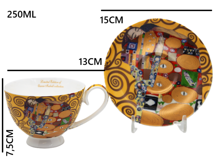 ZESTAW FILIŻANEK ZE SPODKIEM 250ML G. KLIMT SPEŁNIENIE