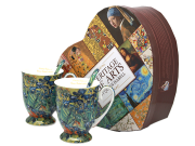ZESTAW KUBKÓW Z ŁYŻECZKAMI 300ML VAN GOGH IRYSY