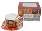 FILIŻANKA ZE SPODKIEM I ŁYŻECZKĄ 250ML G. KLIMT MEDYCYNA