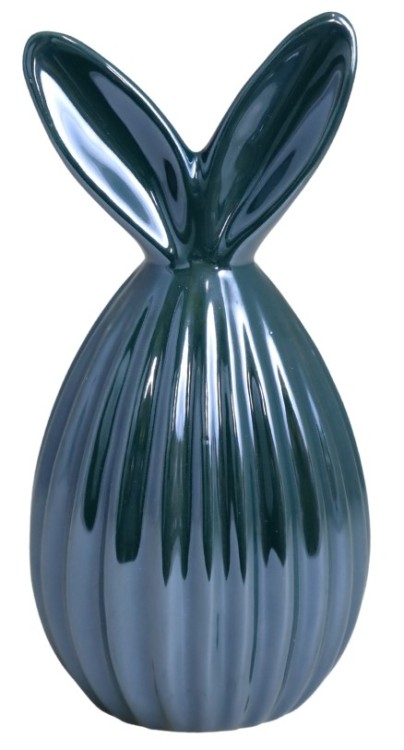 JAJKO CERAMICZNE Z USZAMI KRÓLIKA C.ZIELONE 7,5X7,5X15,5 CM