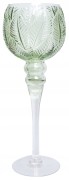kielich-swiecznik-zielony-liscie-40cm
