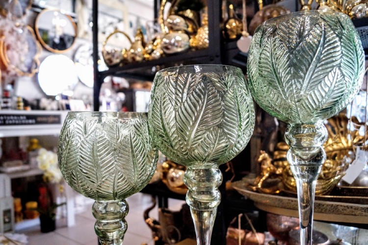 kielich-swiecznik-zielony-liscie-40cm