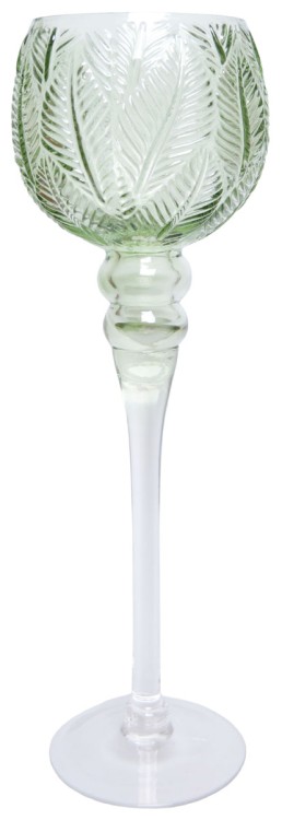 kielich-swiecznik-zielony-liscie-40cm
